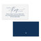 Online RSVP, Modern Simple Navy Blue Script