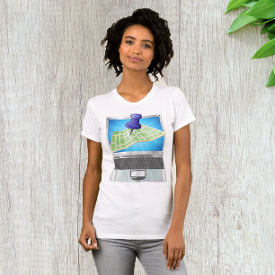 Online Street Map Womens T-Shirt