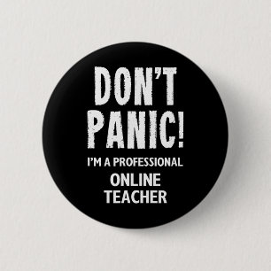 Online Teacher  6 Cm Round Badge