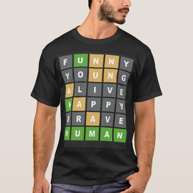 Online Word Game online game geeks word gamers T-Shirt (Front)