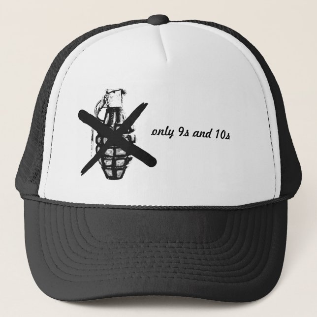 only 9s and 10s trucker hat (Front)