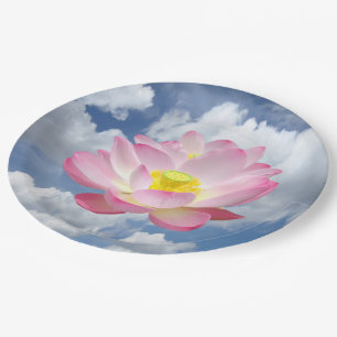 Only a Lotus Blossom + your text & ideas Paper Plate