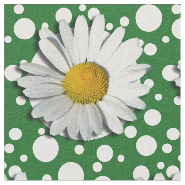 Only a Marguerite Blossom + your backgr. & ideas Fabric (Close Up)