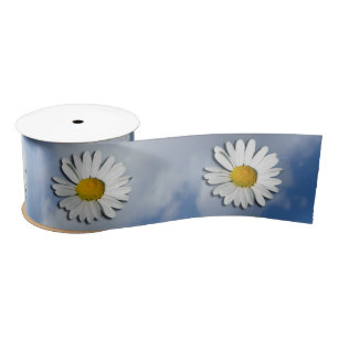 Only a Marguerite Blossom + your text & ideas Satin Ribbon