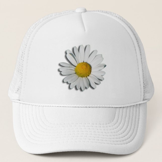 Only a Marguerite Blossom + your text & ideas Trucker Hat (Front)