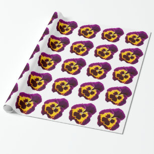 Only a Pansy Blossom + your text & ideas Wrapping Paper