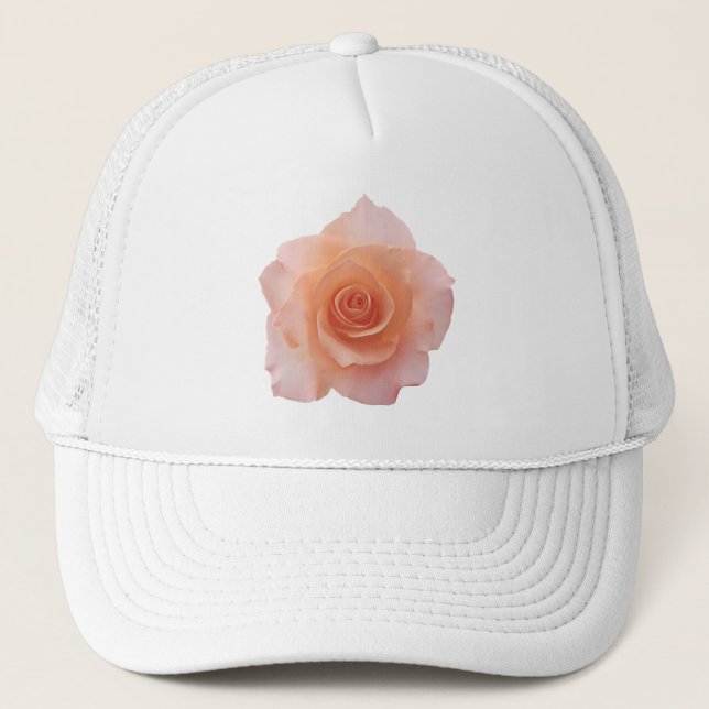 Only a Rose Blossom + your text & ideas Trucker Hat (Front)