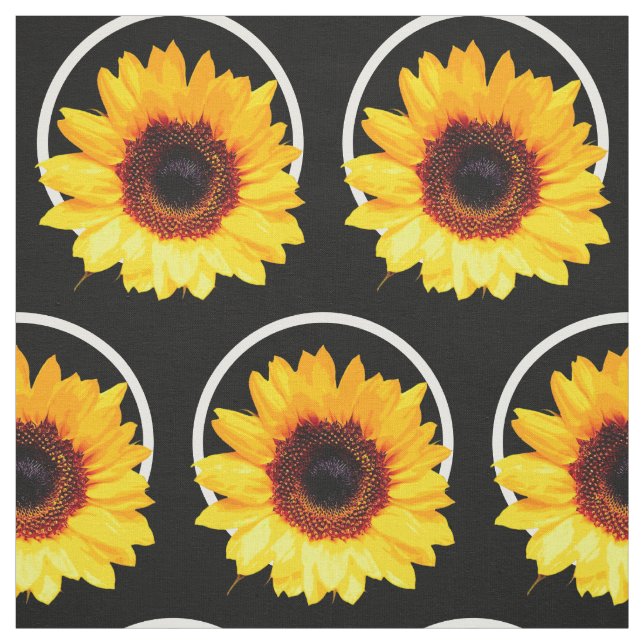 Only a Sunflower Blossom + your backgr. & ideas Fabric (Swatch)