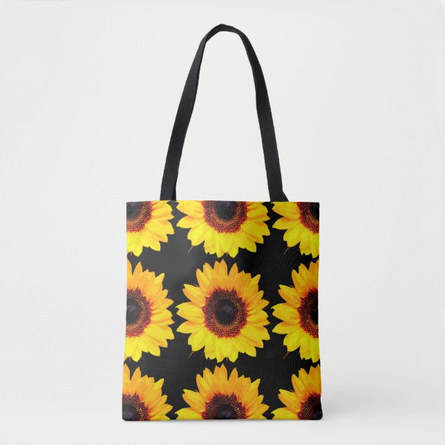 Only a Sunflower Blossom + your backgr. & ideas Tote Bag (Front)