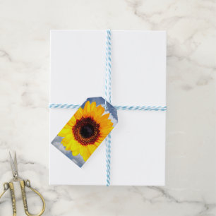Only a Sunflower Blossom + your text & ideas Gift Tags