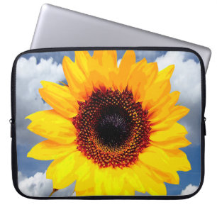 Only a Sunflower Blossom + your text & ideas Laptop Sleeve