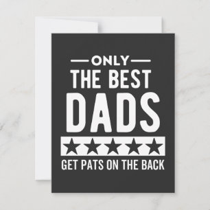 Only awesome Dads get pats on the back Thank You Card