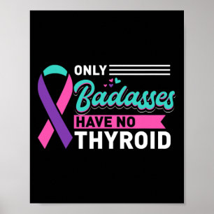 Only Bades Have No Thyroid Cancer Awareness  Poster