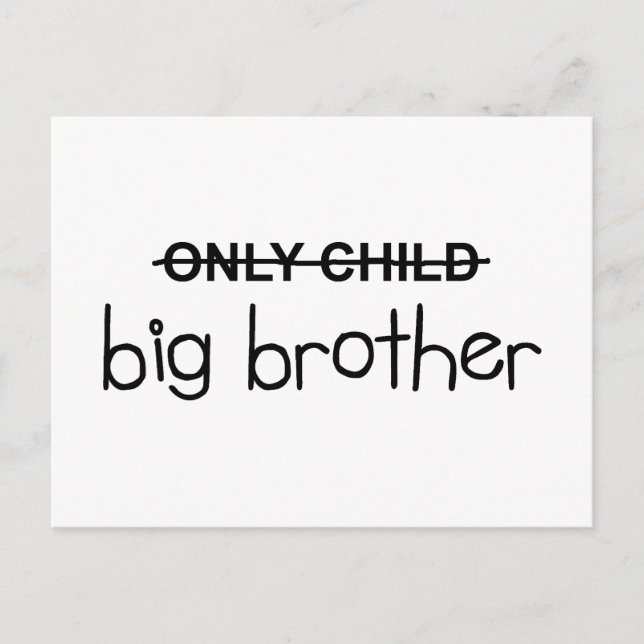 Only Big Brother Postcard (Front)