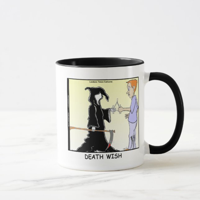 Only Chickens Fear The Reaper Funny Mug (Right)