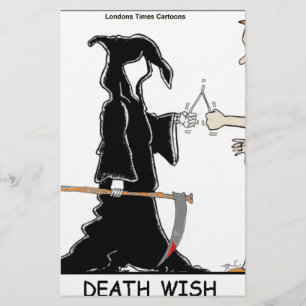 Only Chickens Fear The Reaper Funny Stationery
