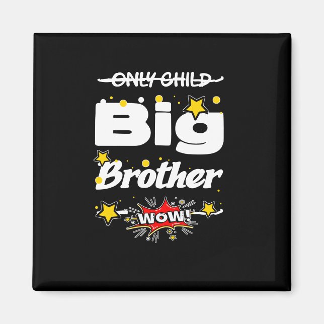 Only Child Brother Comic Sticker  Magnet (Front)