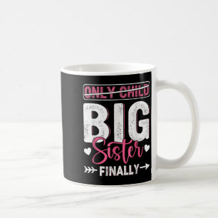 Only Child Expires 2026 Promoted To Big Sister Fin Coffee Mug