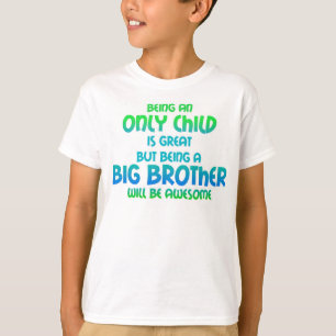 Only Child Expires - Boy Blue Green T-Shirt