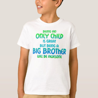 Only Child Expires - Boy Blue Green T-Shirt