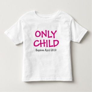 Only Child Personalised Toddler T-Shirt