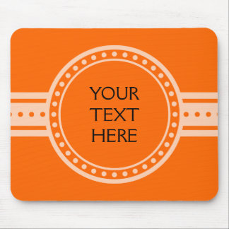 ONLY COLOR / BUTTON BANNER white + your text Mouse Pad