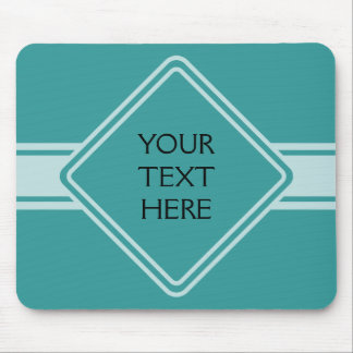 ONLY COLOR / BUTTON BANNER white + your text Mouse Pad