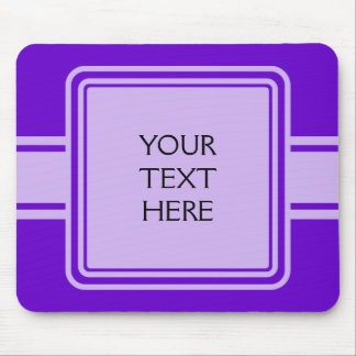 ONLY COLOR / BUTTON BANNER white + your text Mouse Pad