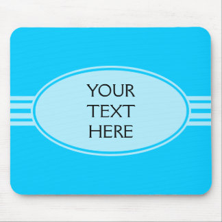 ONLY COLOR / BUTTON BANNER white + your text Mouse Pad