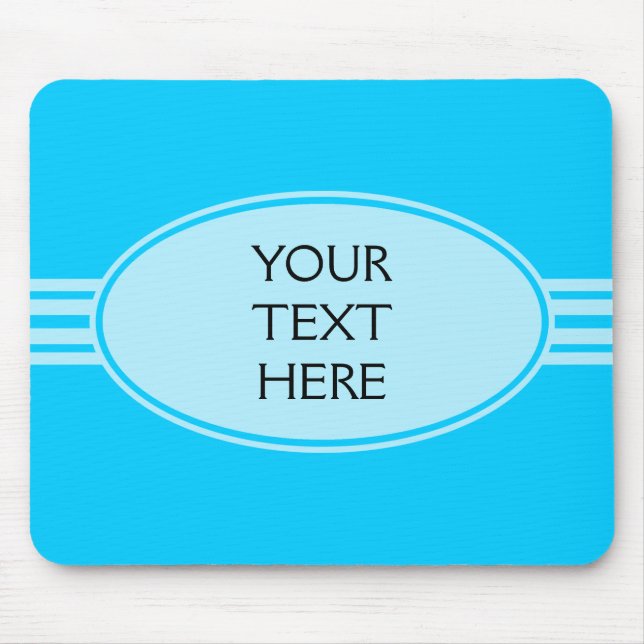 ONLY COLOR / BUTTON BANNER white + your text Mouse Pad (Front)