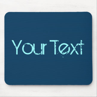 ONLY COLOR / dark blue + your text Mouse Pad