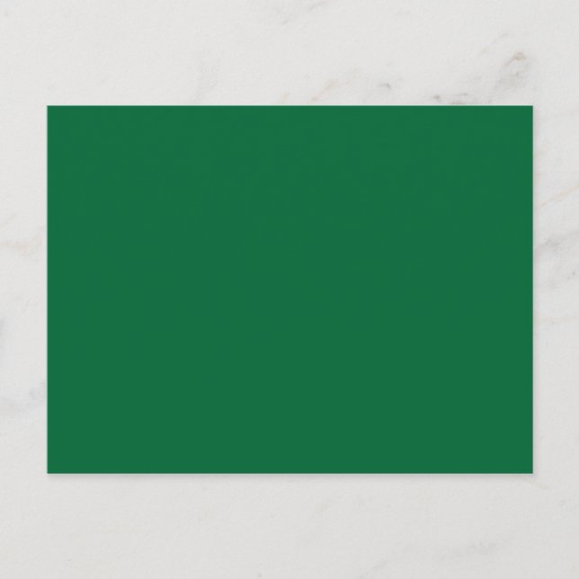 ONLY COLOR - dark green Postcard (Front)