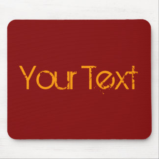 ONLY COLOR / dark red + your text Mouse Pad