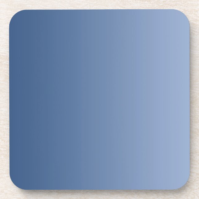ONLY COLOR gradients - blue Coaster (Front)