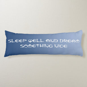 ONLY COLOR gradients - blue + your text Body Cushion