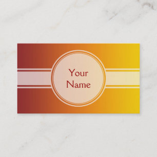 ONLY COLOR gradients - earth + your text Business Card