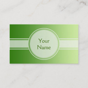 ONLY COLOR gradients - green + your text Business Card