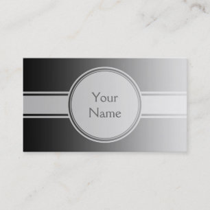 ONLY COLOR gradients - grey + your text Business Card
