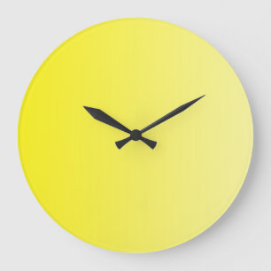 ONLY COLOR gradients - lemon Large Clock