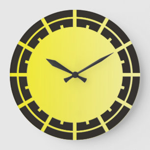 ONLY COLOR gradients lemon - ring clock face black