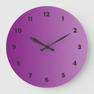 ONLY COLOR gradients - magenta + clock face