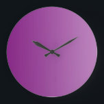 ONLY COLOR gradients - magenta Large Clock<br><div class="desc">Only Color Composing by EDDA Fröhlich | Template: background color for your text or image | Trend: color your life</div>