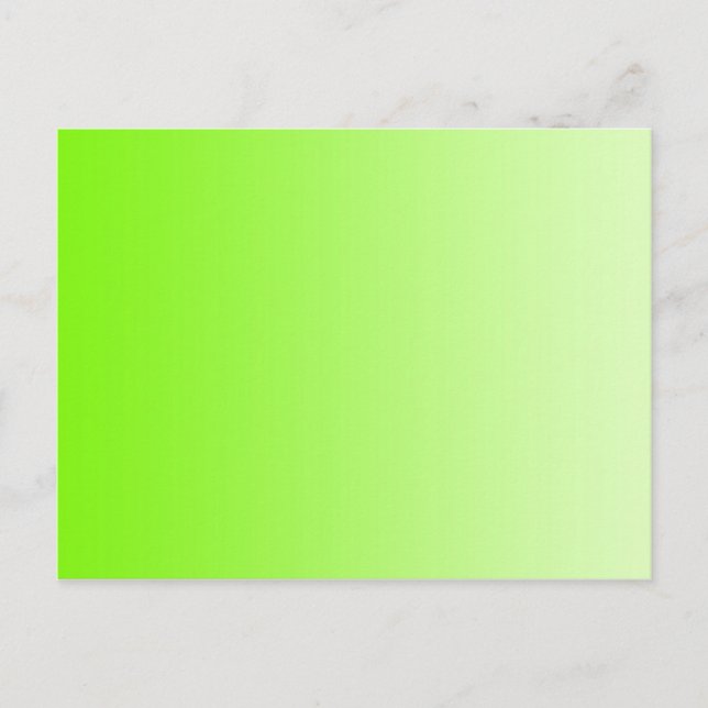 ONLY COLOR gradients - neon green Postcard (Front)