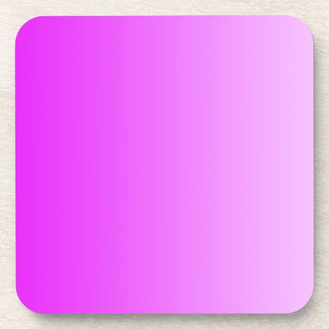 ONLY COLOR gradients - neon pink Coaster (Front)