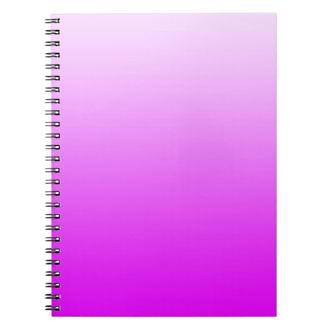 ONLY COLOR gradients - neon pink Notebook (Front)