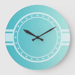 ONLY COLOR gradients - ocean blue + clock face dot