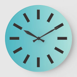ONLY COLOR gradients - ocean blue + clock face I