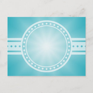ONLY COLOR gradients - ocean blue Star Postcard