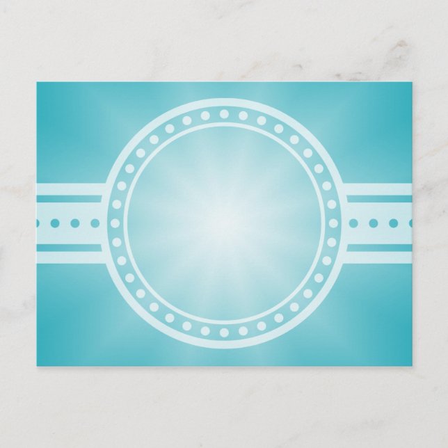 ONLY COLOR gradients - ocean blue Star Postcard (Front)