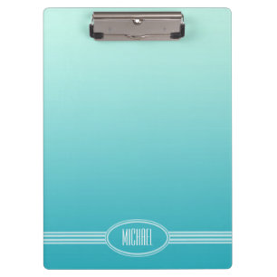 ONLY COLOR gradients ocean blue + your text Clipboard